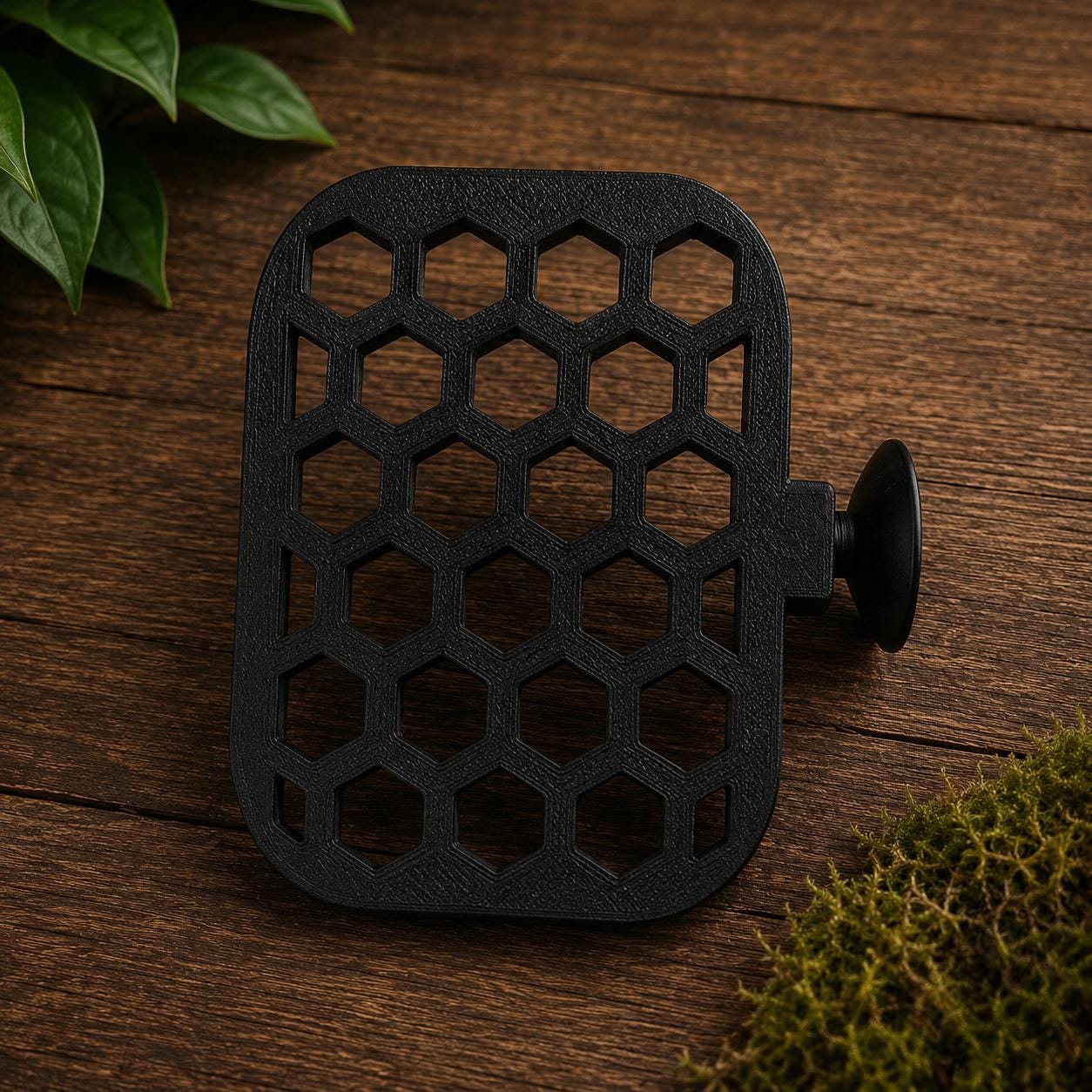 Honeycomb Moss Ledge | Aquarium Wall Mount for Shrimp, Betta Tanks | Aquascaping Decor