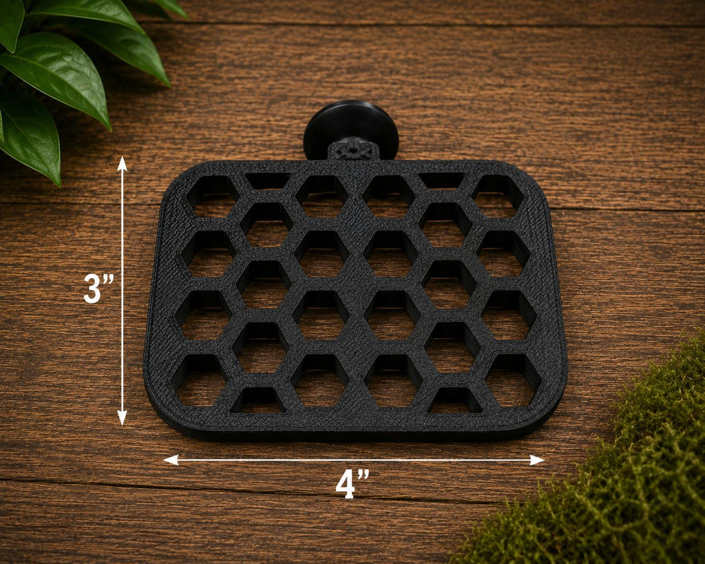 Honeycomb Moss Ledge | Aquarium Wall Mount for Shrimp, Betta Tanks | Aquascaping Decor