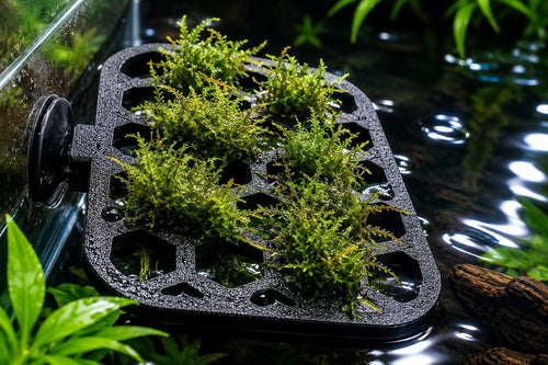 Honeycomb Moss Ledge | Aquarium Wall Mount for Shrimp, Betta Tanks | Aquascaping Decor