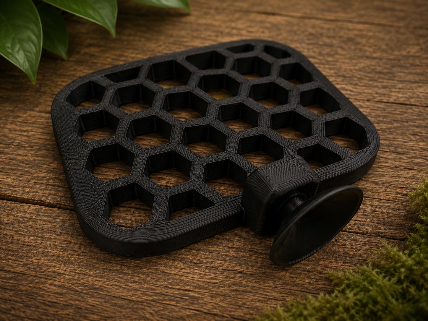 Honeycomb Moss Ledge | Aquarium Wall Mount for Shrimp, Betta Tanks | Aquascaping Decor