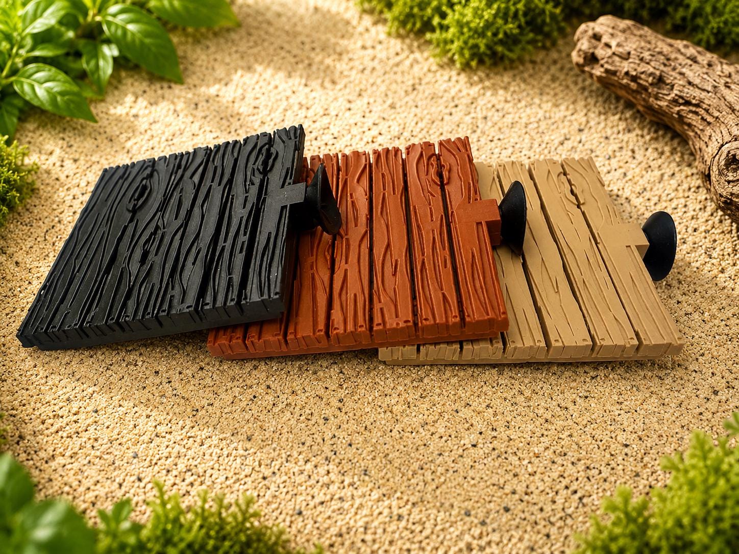 Betta Fish Pallet Rest | Aquarium Surface Resting Spot, 4"x4" Suction Cup Bed