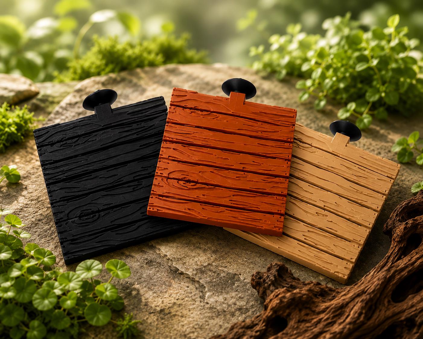 Betta Fish Pallet Rest | Aquarium Surface Resting Spot, 4"x4" Suction Cup Bed